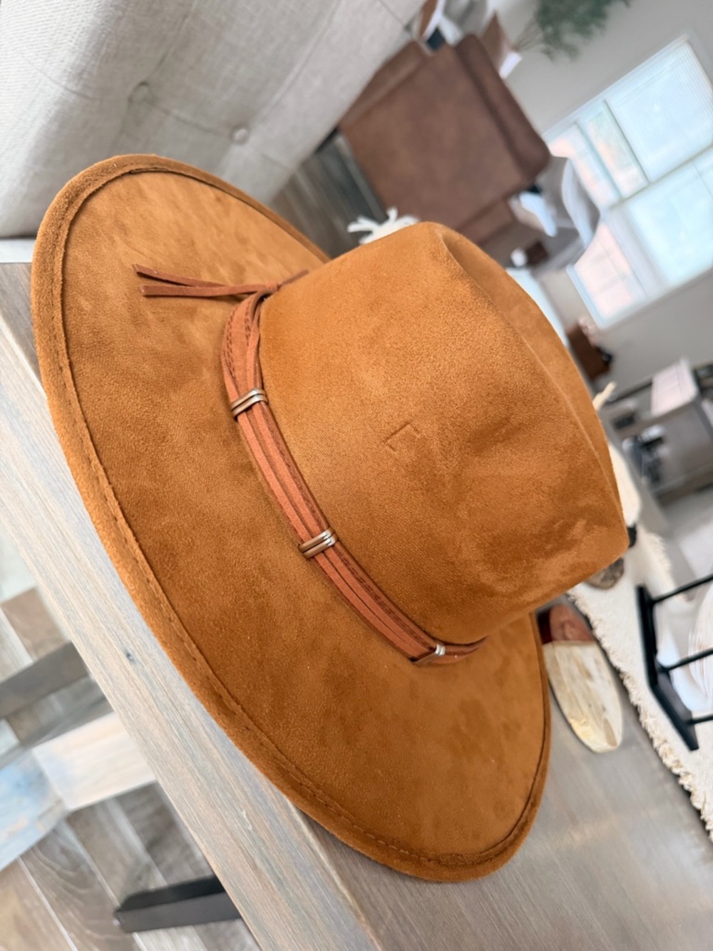 NWT tan fashion hat